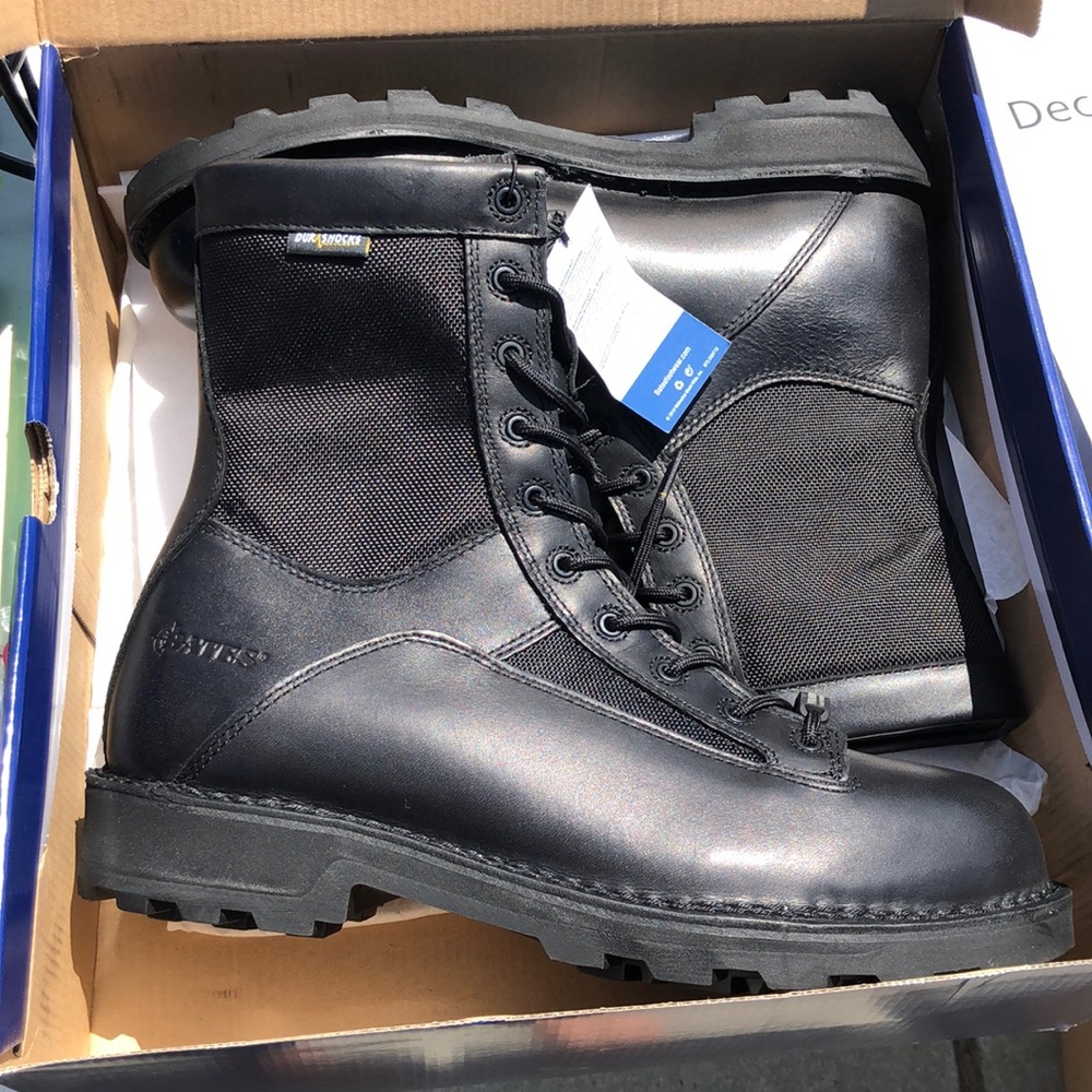All Black Bates Boots (Brand New)